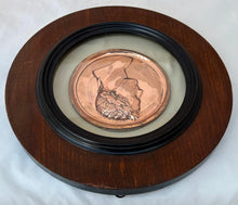 Napoleon Bonaparte Portrait Profile Plaque in Circular Glazed Frame, After Andrieu.