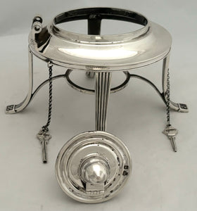 76th Punjabis, British Indian Army, Silver Spirit Kettle. London 1906 Goldsmiths & Silversmiths Co. Ltd. 37.6 troy ounces.