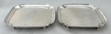 George I Pair of Silver Waiters. London 1726, Humphrey Payne. 11.6 troy ounces.