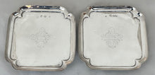 George I Pair of Silver Waiters. London 1726, Humphrey Payne. 11.6 troy ounces.
