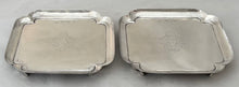George I Pair of Silver Waiters. London 1726, Humphrey Payne. 11.6 troy ounces.