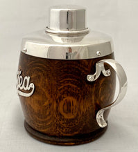 Early 20th Century Silver Plated & Oak Tea Caddy.