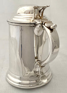 Victorian Silver Plated Tankard Jug in the Georgian Style.