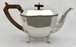 George V Silver Tea Set. Sheffield 1932 Stower & Wragg. 37 troy ounces.