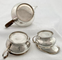 George V Silver Tea Set. London 1929/30 Edward Barnard & Sons Ltd. 34 troy ounces.