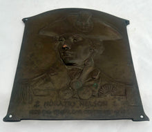 Horatio Nelson & The Battle of Trafalgar 1905 Bronze Centenary Plaque, After Roselieb (Roslyn).