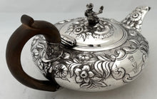Rear-Admiral William Carnegie, 3rd in Command at The Battle of Trafalgar on HMS Britannia, Silver Teapot. London 1825 George Burrows II. 12 troy ounces.