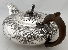 Rear-Admiral William Carnegie, 3rd in Command at The Battle of Trafalgar on HMS Britannia, Silver Teapot. London 1825 George Burrows II. 12 troy ounces.