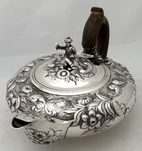 Rear-Admiral William Carnegie, 3rd in Command at The Battle of Trafalgar on HMS Britannia, Silver Teapot. London 1825 George Burrows II. 12 troy ounces.