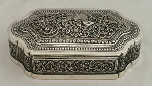 First Half 20th Century Ceylonese Silver Betel Lime Box. 5.6 troy ounces.