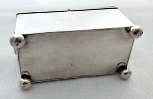 Early Victorian Silver Plated Inkstand, circa 1840 - 1850.