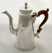 Georgian, George II, Silver Coffee Pot. London 1736 Dike Impey. 16 troy ounces.