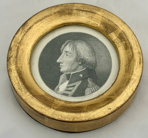 Vice Admiral Viscount Nelson Engraved Portrait Profile Roundel, After A. Easto.