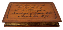 'Made from Part of the Fore Top Mast of HMS Eurydice, Foundered of Dunose (sic) I.W, March 24 1878'.