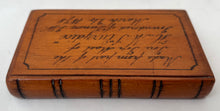 'Made from Part of the Fore Top Mast of HMS Eurydice, Foundered of Dunose (sic) I.W, March 24 1878'.