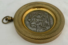 Napoleon Bonaparte Gilt Brass Roundel With Inset Medallion.