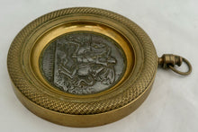 Napoleon Bonaparte Gilt Brass Roundel With Inset Medallion.