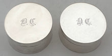 Pair of Charles XIII Swedish Silver Circular Boxes. Stockholm 1817 Samuel Blomberg. 3 troy ounces.