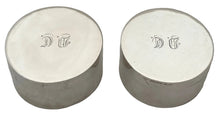 Pair of Charles XIII Swedish Silver Circular Boxes. Stockholm 1817 Samuel Blomberg. 3 troy ounces.