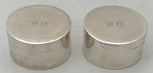 Pair of Charles XIII Swedish Silver Circular Boxes. Stockholm 1817 Samuel Blomberg. 3 troy ounces.
