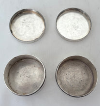 Pair of Charles XIII Swedish Silver Circular Boxes. Stockholm 1817 Samuel Blomberg. 3 troy ounces.