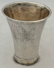 Charles XIV Swedish Silver Beaker. Eksjo 1820 Lars M Horwall. 0.8 troy ounces.