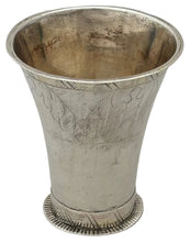 Charles XIV Swedish Silver Beaker. Eksjo 1820 Lars M Horwall. 0.8 troy ounces.