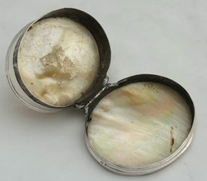 Georgian, George I, Silver & Mother of Pearl Snuff Box, circa 1725.