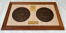 The Waterloo Medal by Bendetto Pistrucci, Reproduction of the Obverse & Reverse. Issued by The Waterloo Committee.