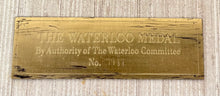 The Waterloo Medal by Bendetto Pistrucci, Reproduction of the Obverse & Reverse. Issued by The Waterloo Committee.