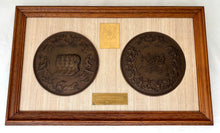 The Waterloo Medal by Bendetto Pistrucci, Reproduction of the Obverse & Reverse. Issued by The Waterloo Committee.