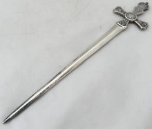 Elizabeth II Royal Commemorative Silver Letter Knife. Sheffield 1953, Atkins Brothers, with Coronation Hallmark. 1.9 troy ounces.