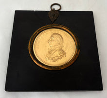 'Admiral Lord Nelson' Gilt Metal Portrait Profile Roundel, circa 1805.