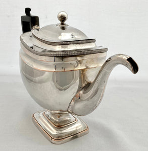 Georgian, George III, Old Sheffield Plate Pedestal Teapot. circa 1800 - 1810.