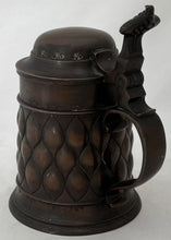 Secessionist Copper Plated Tankard, circa 1880 - 1900.