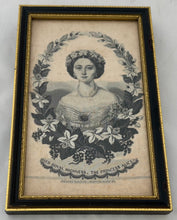 Princess Alice of Hesse and by Rhine Silk Portrait. Dalton & Barton, Coventry 1861.