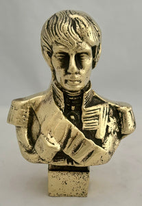 Vice Admiral Viscount Nelson 19th Century Heavy Brass Bust.