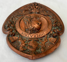 Queen Victoria Electrotype Copper Portrait Plaque, circa 1901.