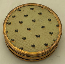 Early 19th Century Continental Gilt Metal Circular Picture Snuff Box.