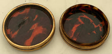 Early 19th Century Continental Gilt Metal Circular Picture Snuff Box.
