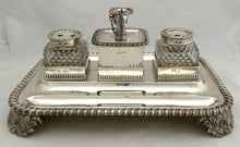 Georgian, George IV, Silver Inkstand. London 1825 Joseph Angell I. 50.7 troy ounces.