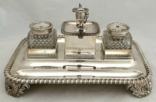 Georgian, George IV, Silver Inkstand. London 1825 Joseph Angell I. 50.7 troy ounces.