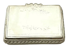 Maritime Scene 19th Century Silver Plated Snuff Box.