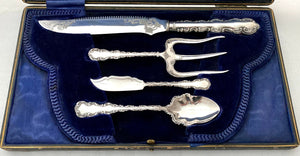 Victorian Cased Silver Plated Afternoon Tea Set. Lee & Wigfull, Sheffield 1894.