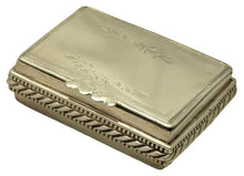 Maritime Scene 19th Century Silver Plated Snuff Box.