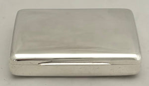 Victorian Silver Snuff Box. London 1893 Cohen & Charles. 3.5 troy ounces.