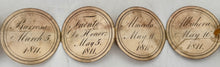 The Duke of Wellington, Victories in the Peninsula & Waterloo, Medal Box Roundels.