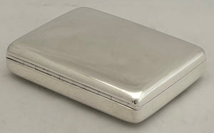 Victorian Silver Snuff Box. London 1893 Cohen & Charles. 3.5 troy ounces.