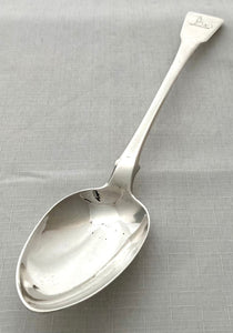 Georgian, George III, Silver Basting Spoon. London 1816 Thomas Barker. 4.2 troy ounces.