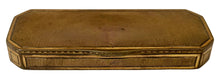 Late 18th Century Gilt Metal Snuff Box with Canted Corners.